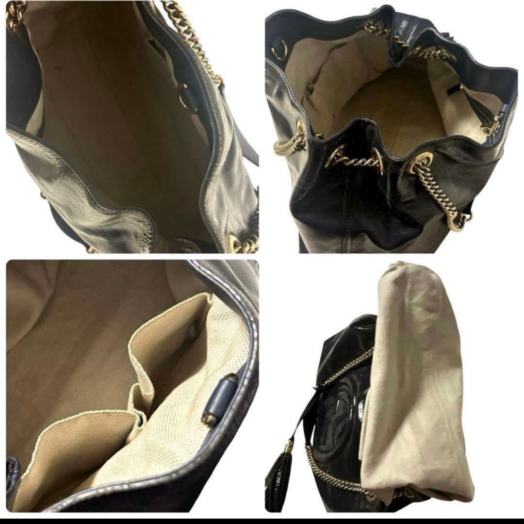 あ*み様 【GUCCI】y2k インターロッキングG leather bag ワ