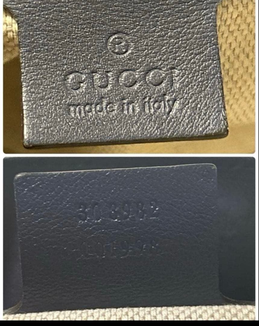 あ*み様 【GUCCI】y2k インターロッキングG leather bag ワ