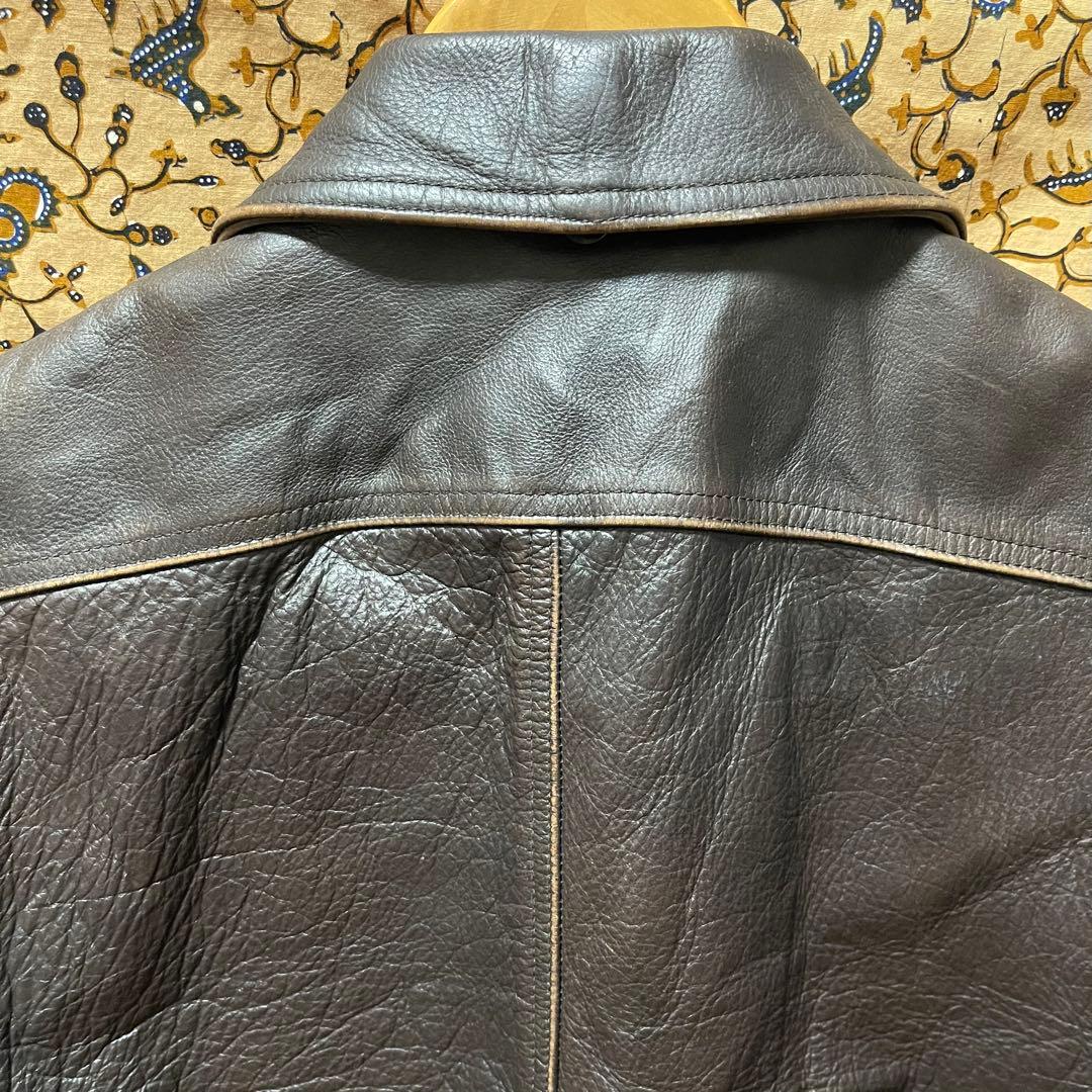 じ*ー様 美品☆LLビーンシグネチャー S★A-2タイプレザージャケット