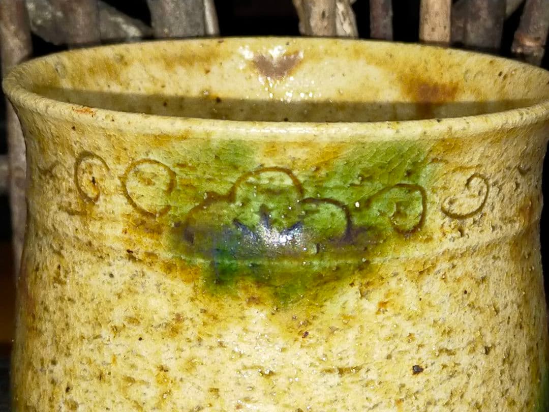 ♥加藤作助♥　黄瀬戸　旅茶碗　小服茶碗　茶碗　極上作品　骨董　古玩