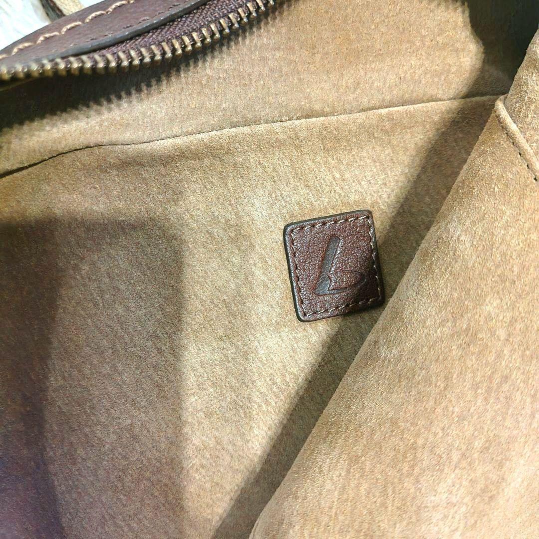 【美品】土屋鞄 トーンオイルヌメ ボディーポシェット ブラウン 茶 ボディバッグ