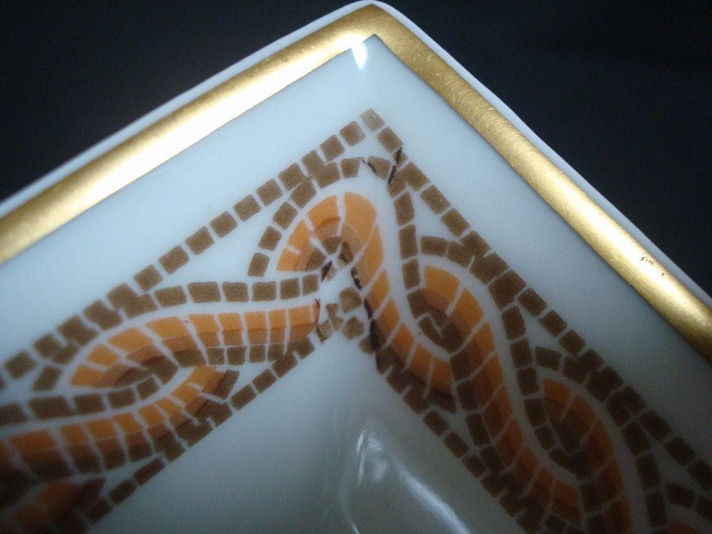 HERMES エルメス　モザイク柄灰皿　アッシュトレイ　ビンテージ