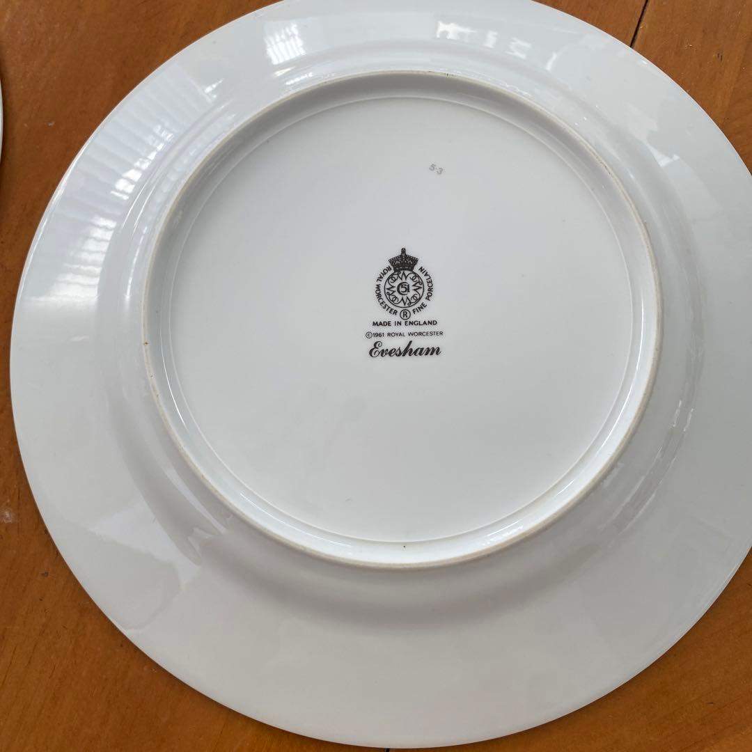 ロイヤルウースター　evesham 大型プレート６枚セット