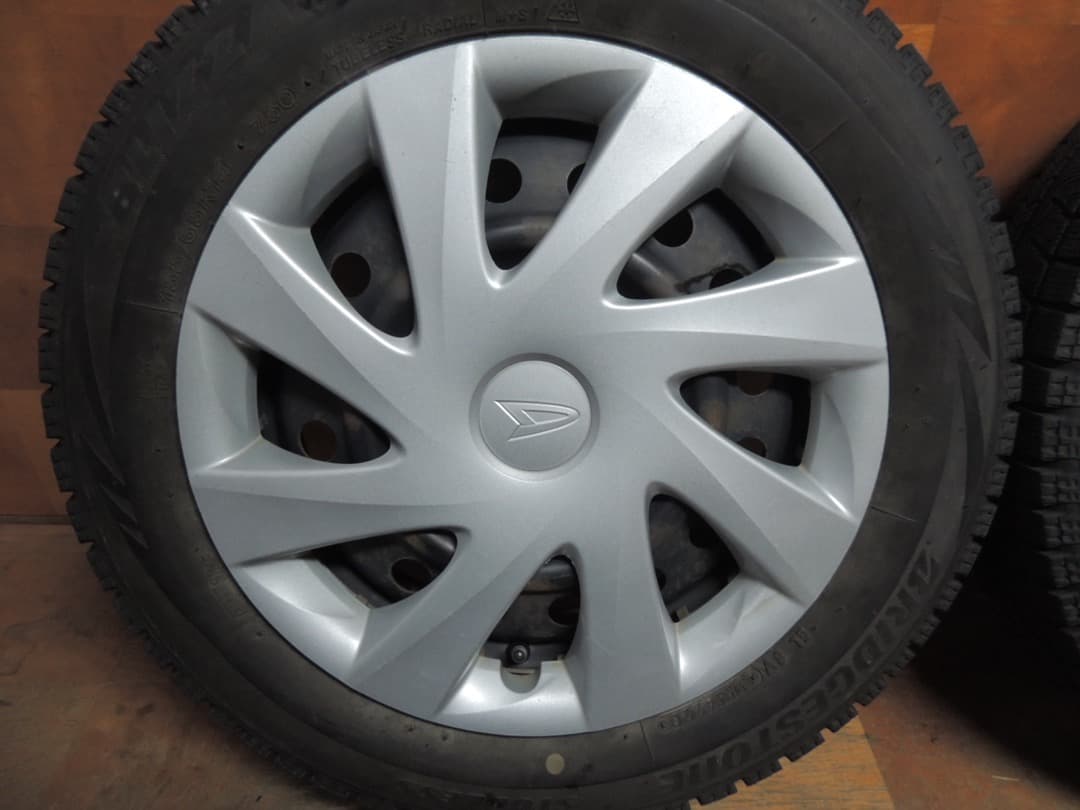 A6 155/65R14 75Q ブリヂストン スタッドレス ホイール付 4本