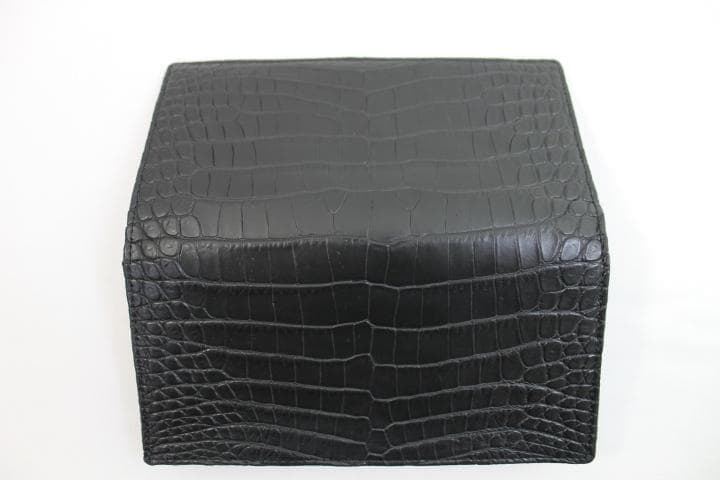 【専用】クロコダイル 財布 長財布 本物 無双 両面クロコ 黒 小銭入れなし