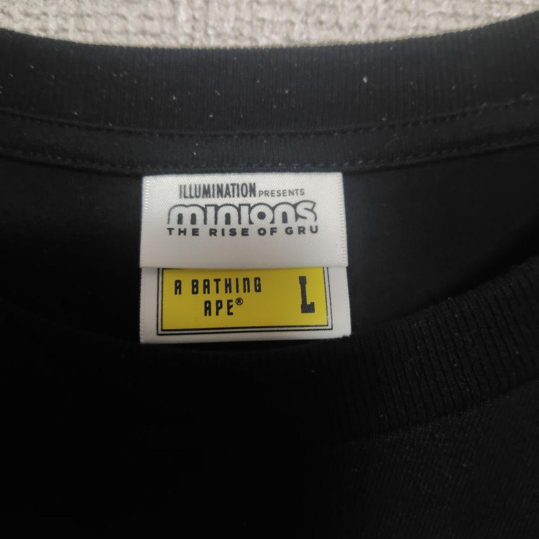 A BATHING APE ミニオン Tシャツ L ブラック