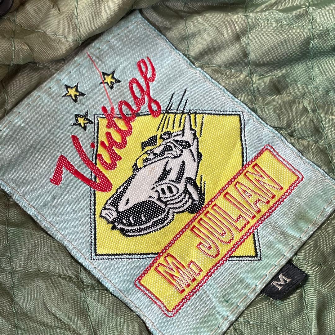 ヴィンテージ M.Julian 本革 レザーボンバージャケット 切替カラー