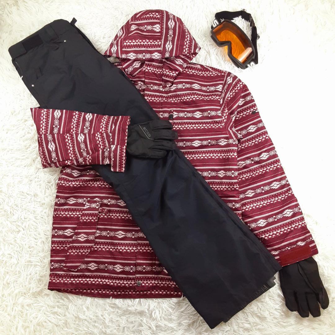 美品◎ CARVING スノーウェアセットアップ ゴーグル グローブ