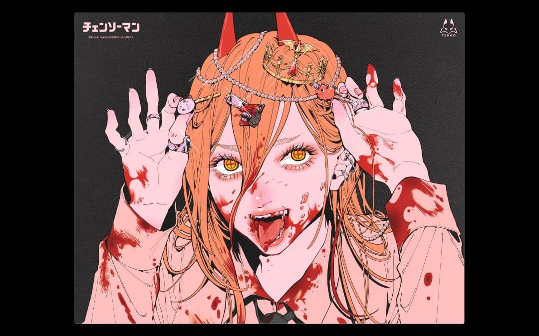 Arbiter Studio チェンソーマン パワー ガラス マウスパッド