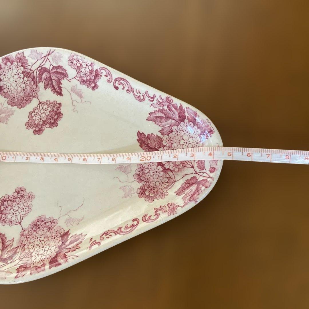 週末お値下げアンティークフランスプレートアジサイ