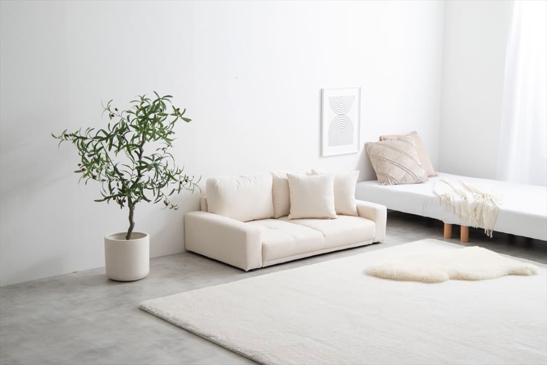 【送料無料】Lottie 2人掛けローソファ ウレタン 高品質 椅子