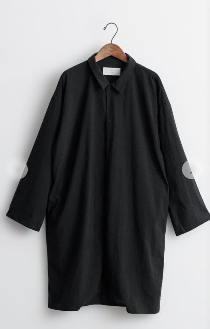 【美品】MUYA リネンリバリーコート ブラック