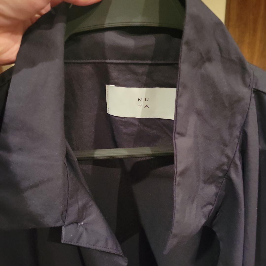 【美品】MUYA リネンリバリーコート ブラック