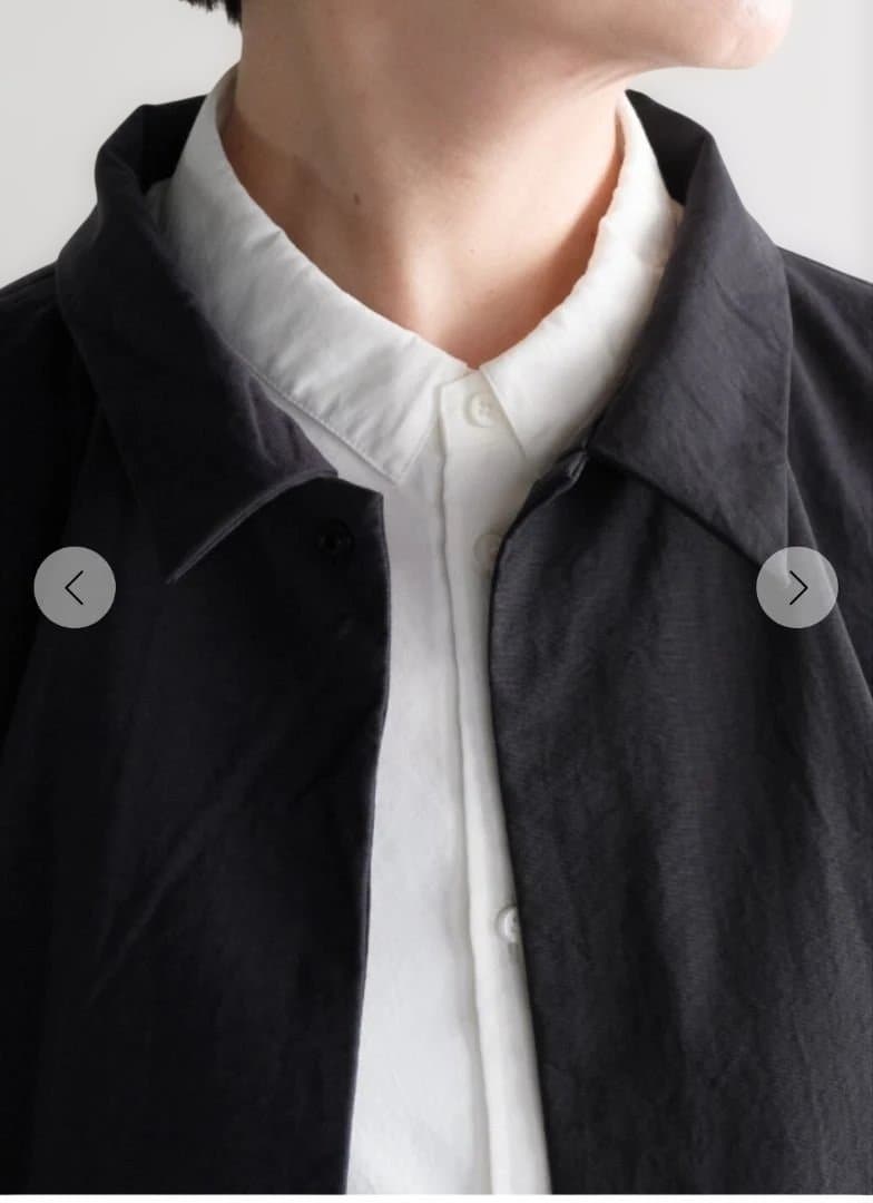 【美品】MUYA リネンリバリーコート ブラック