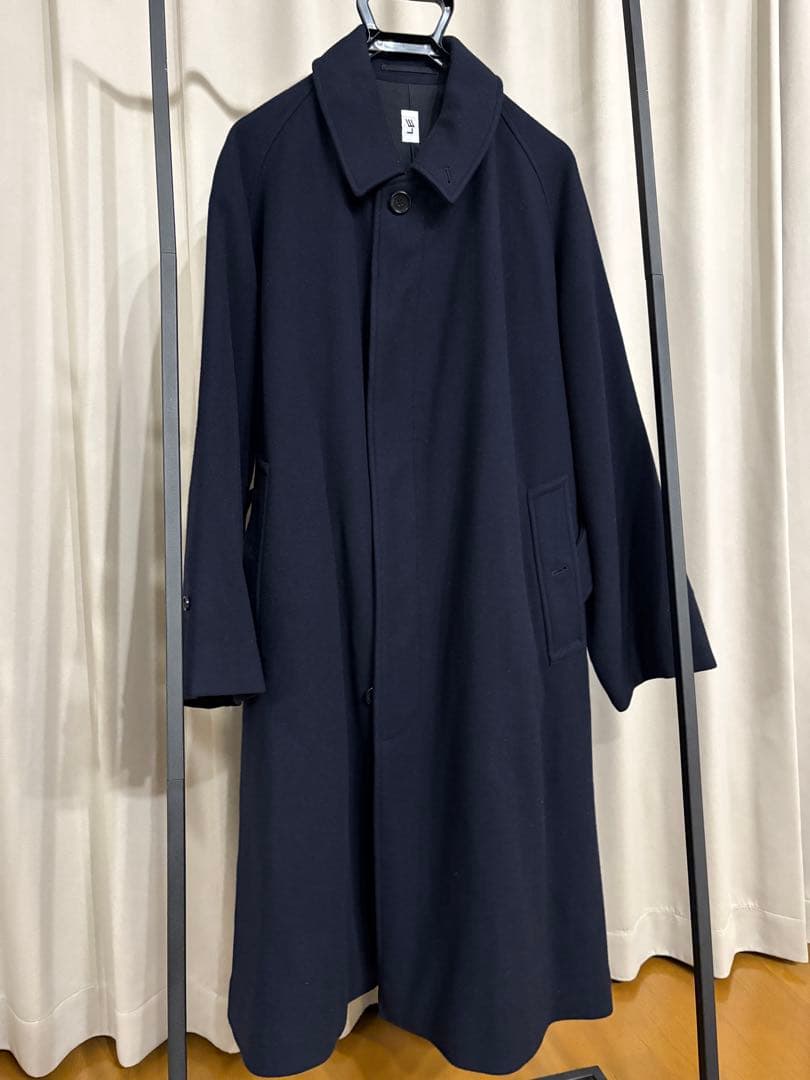 【LE】WOOL BAL COLLAR COATネイビー 2