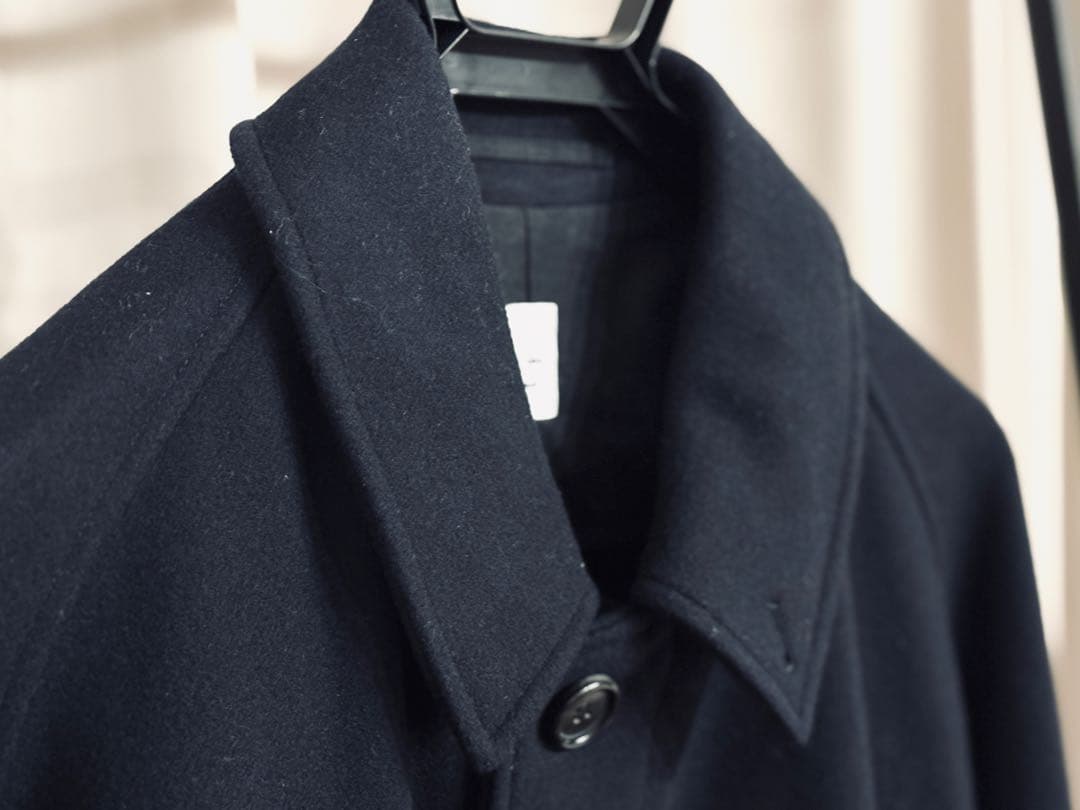 【LE】WOOL BAL COLLAR COATネイビー 2