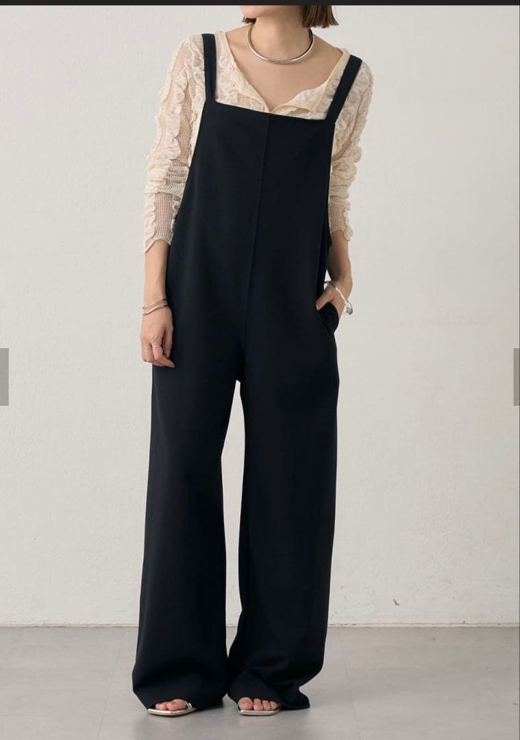 SHENERY カットジョーゼットキャミサロペット