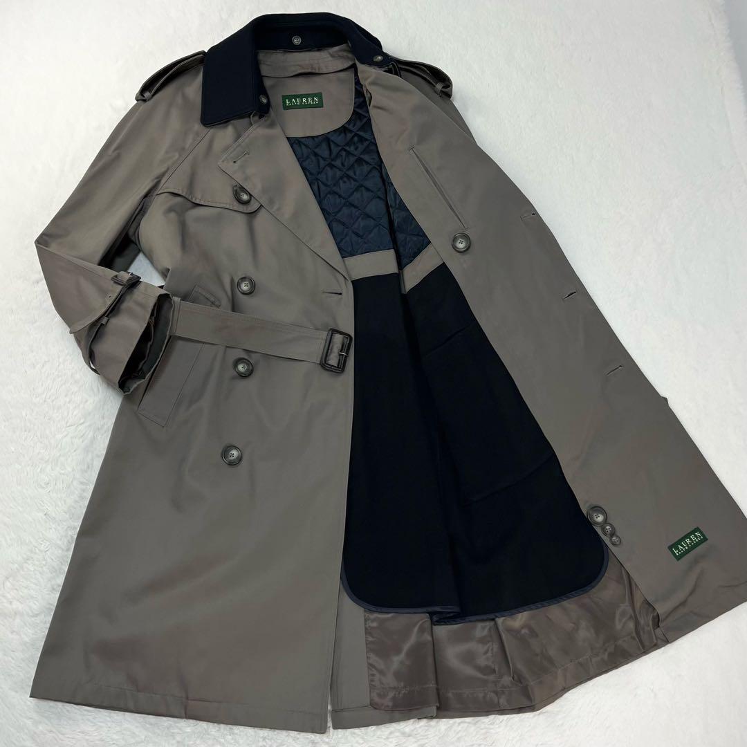 極希少 フルセット ラルフローレン トレンチコート キルティングライナー 34