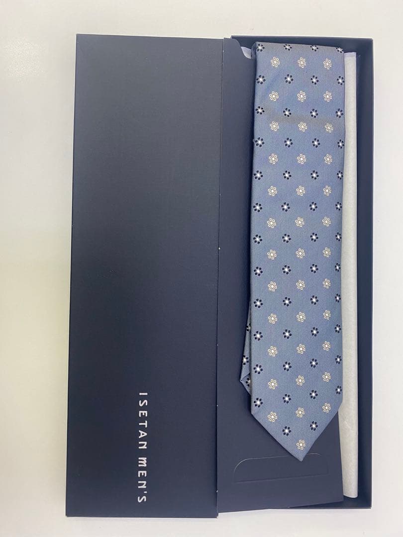 ドレイクス DRAKES 花柄 シルクネクタイ 伊勢丹