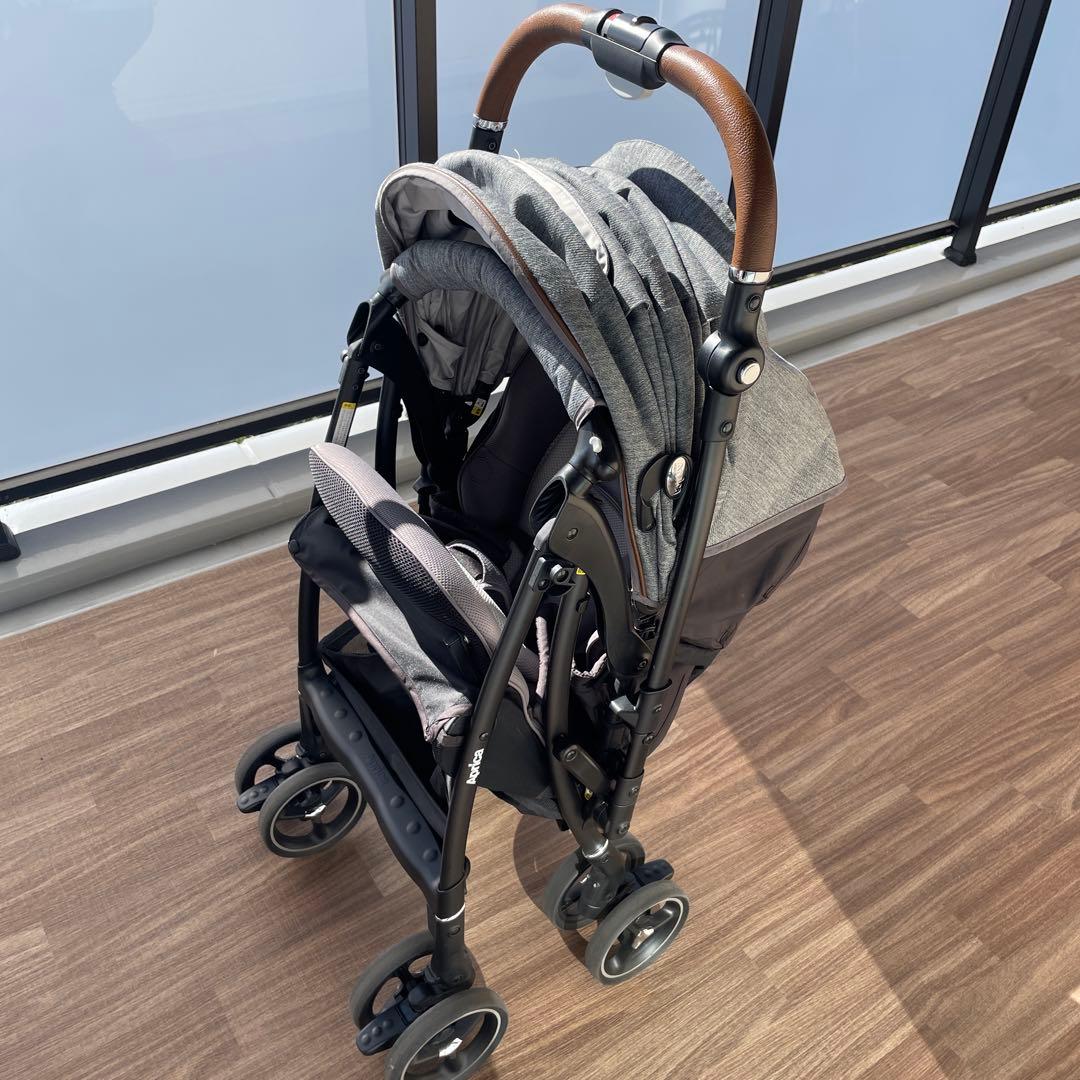 【美品】Aprica ラクーナビッテ クッション レザーハンドル ベビーカー