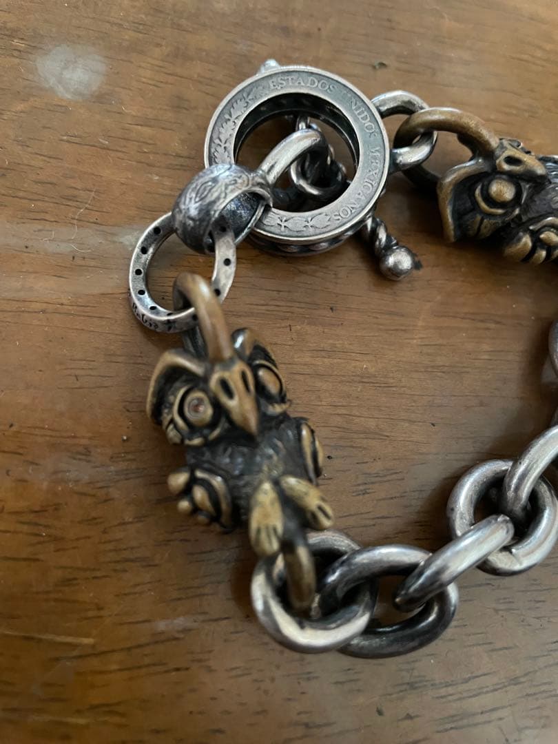 Galcia ブレスレット シルバー ブラス 925