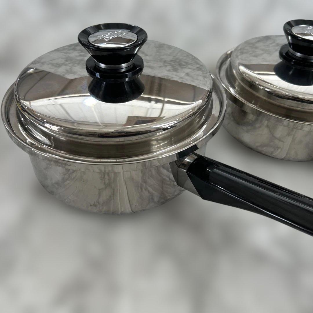 Amway アムウェイ クィーン ステンレススチール 小ソースパン/中フライパン