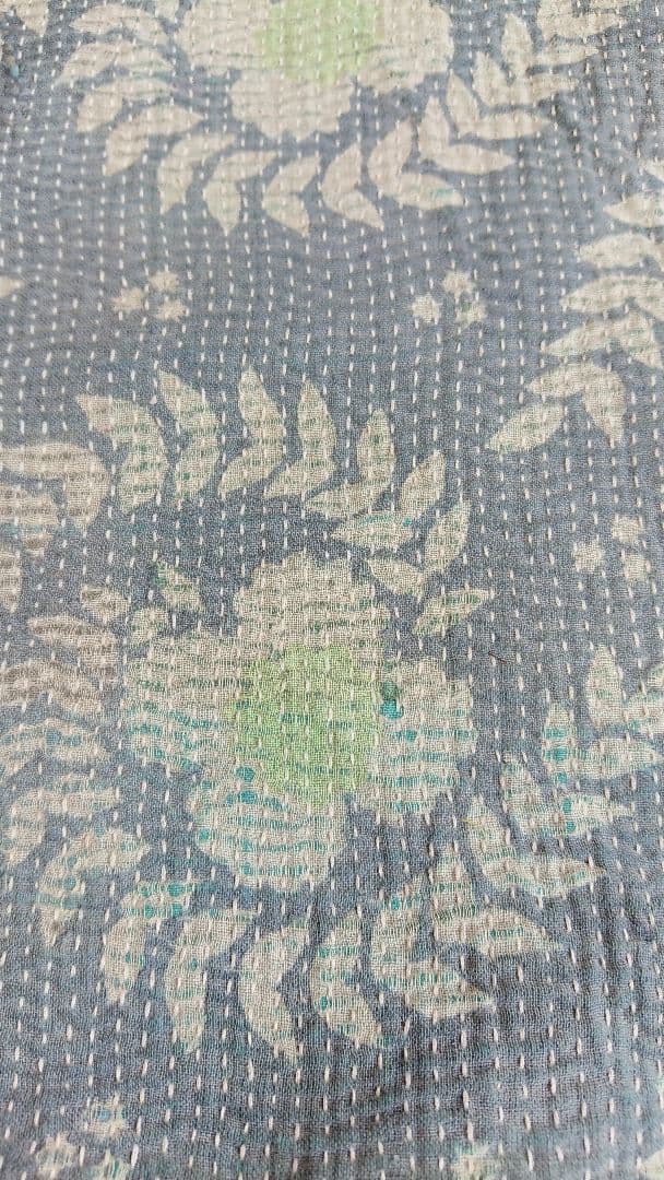 男前 渋い色 カンタキルトクッションカバー ラリーキルト 昭和レトロ 襤褸