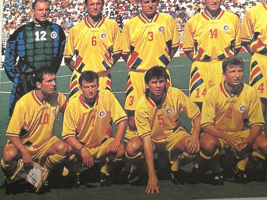 ルーマニア代表ユニフォーム　10ゲオルゲ・ハジ　94年W杯頃　Lサイズ