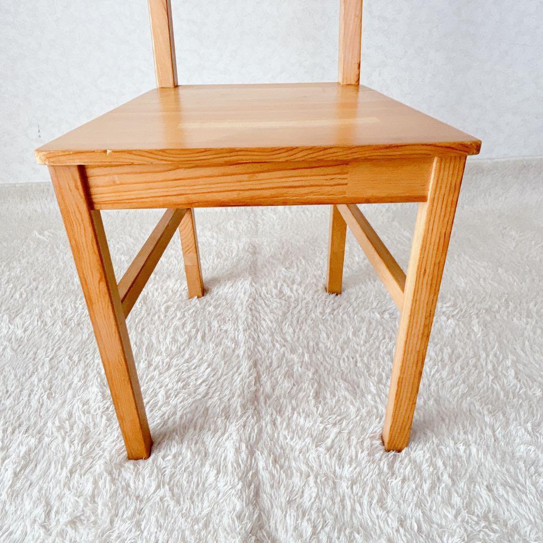 美品】天然木 ダイニング リビング スラットバックチェア カントリー