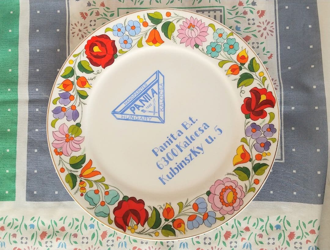 ハンガリー　カロチャ　刺繍　お皿　プレート　交渉可