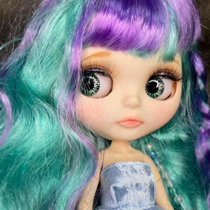 アイシードール 白肌 パール グリーンミックス カスタム ガラス目 アイチェンジ