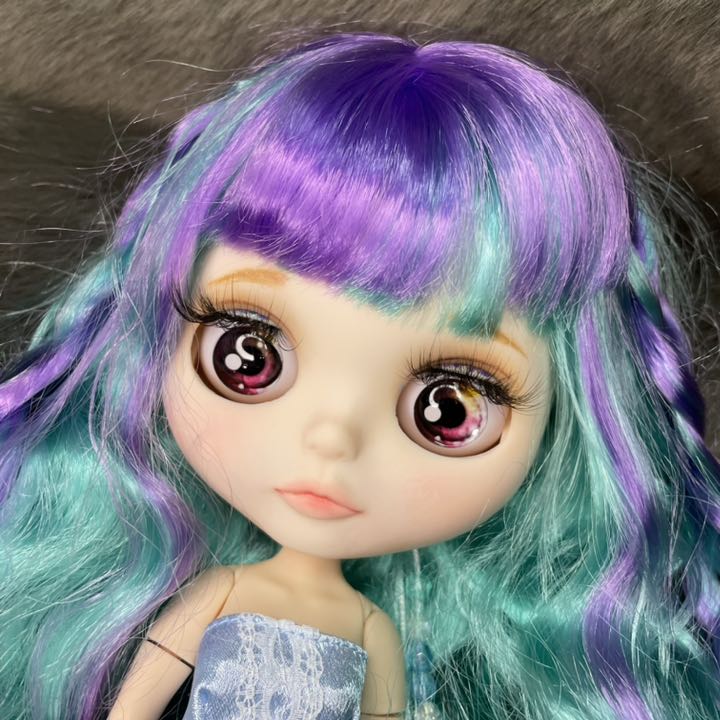 アイシードール 白肌 パール グリーンミックス カスタム ガラス目 アイチェンジ