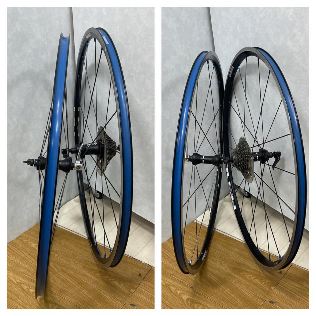 Y♢859 シマノ　ホイール前後輪セット WH-RS10　スプロケット付き