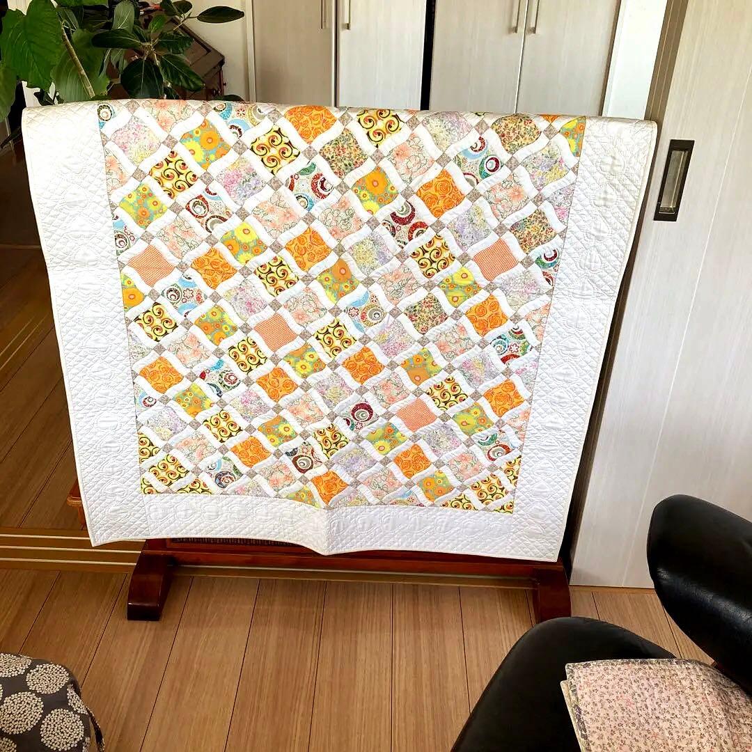 アメリカンキルトベビー肌がけ