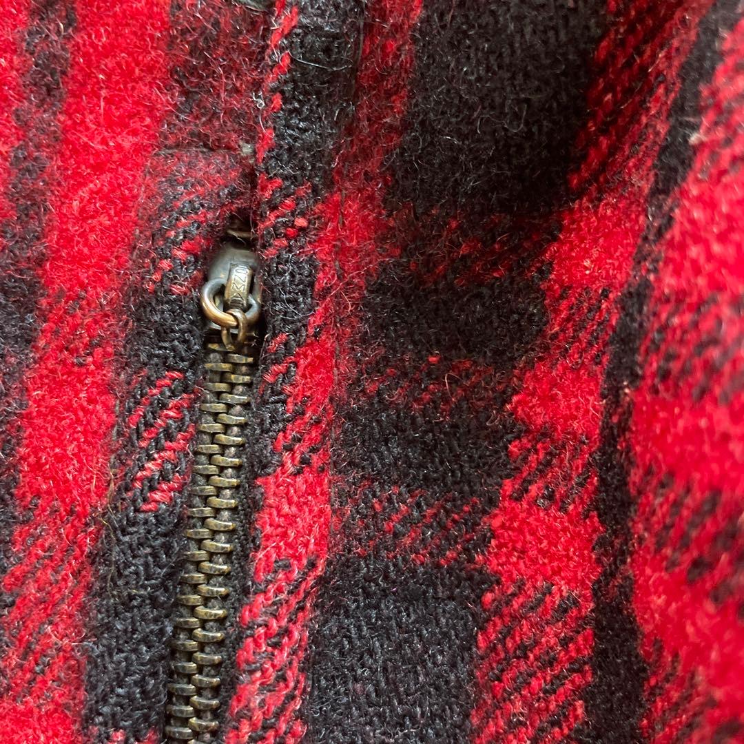 50'SWOOLENMILLS ウールマッキーノジャケットバッファローチェック
