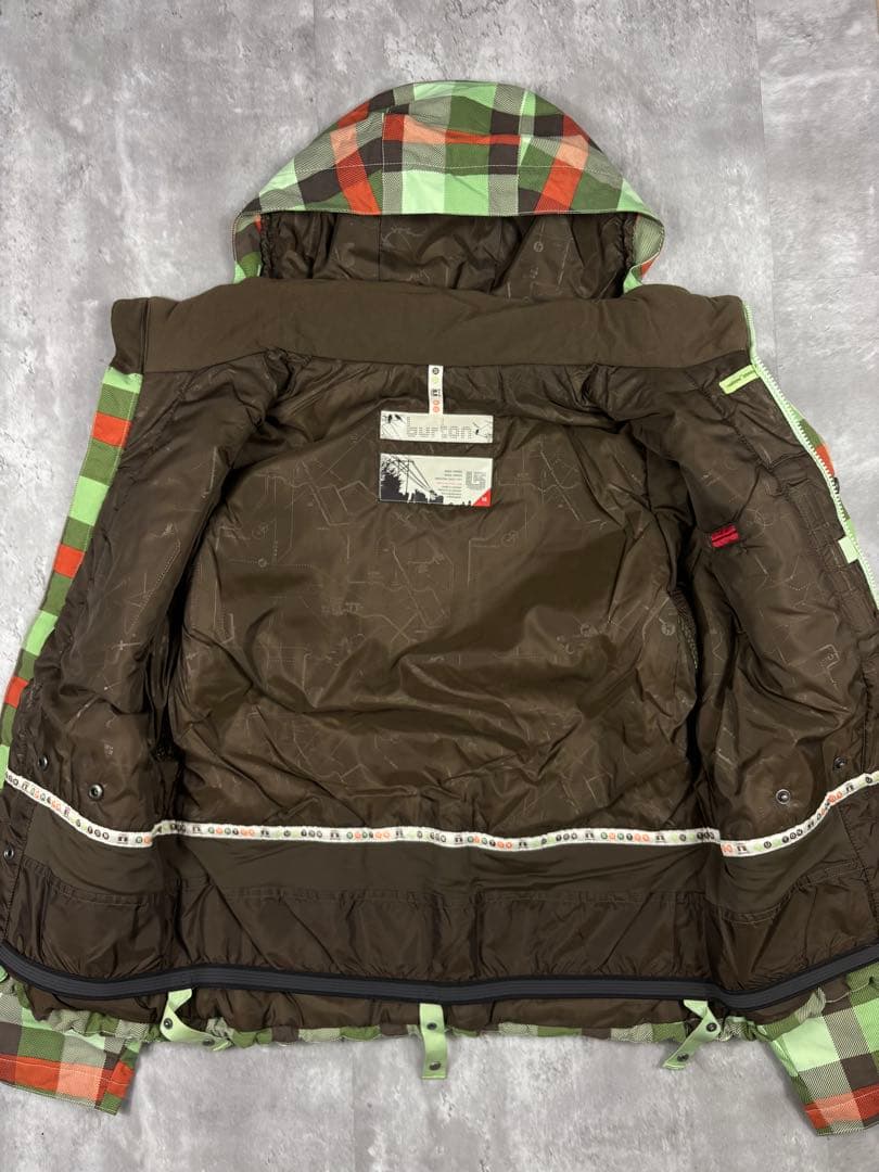 BURTON “ SHELL JACKET”CHECK gorpcore
