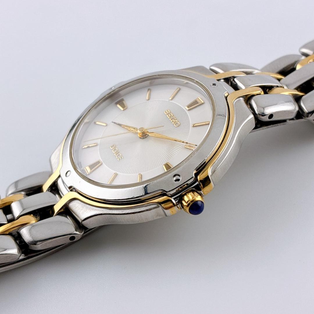 【希少/電池交換済】 SEIKO　DOLCE　腕時計　コンビ　ゴールド