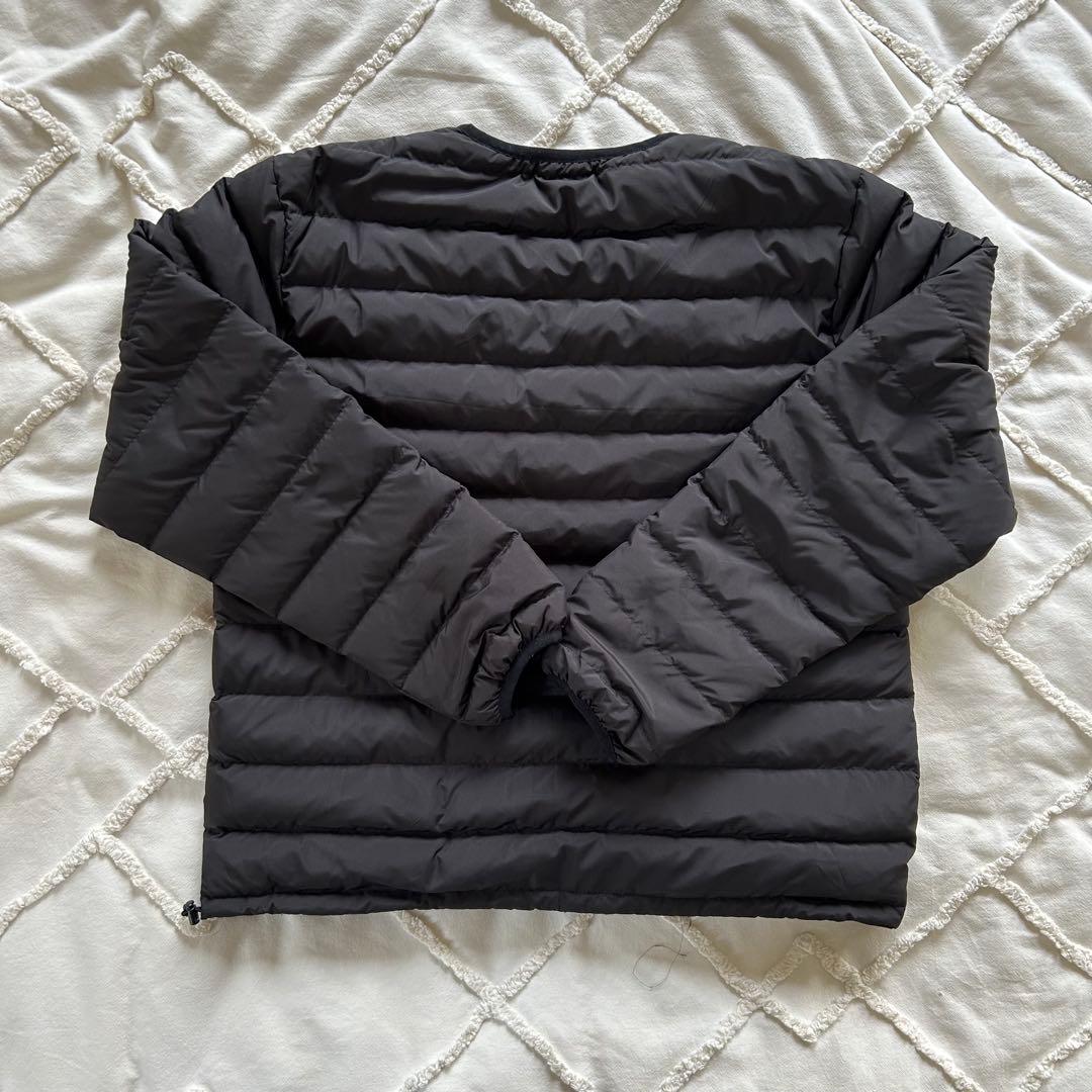 DANTON/ダントン　インナーダウン クルーネックダウンジャケット 黒　s