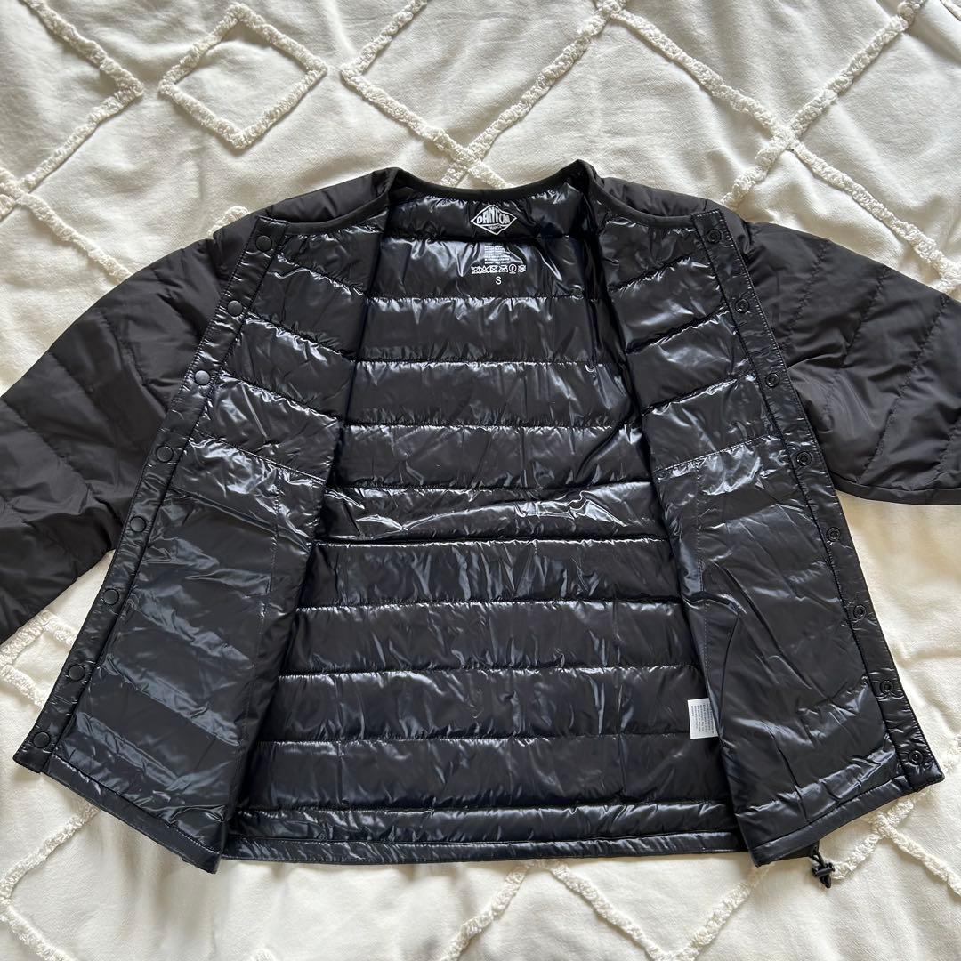 DANTON/ダントン　インナーダウン クルーネックダウンジャケット 黒　s