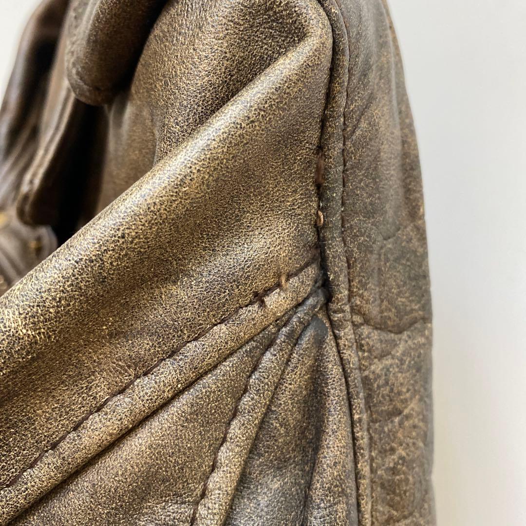 Schott ブラウン レザージャケット　バイクジャケット