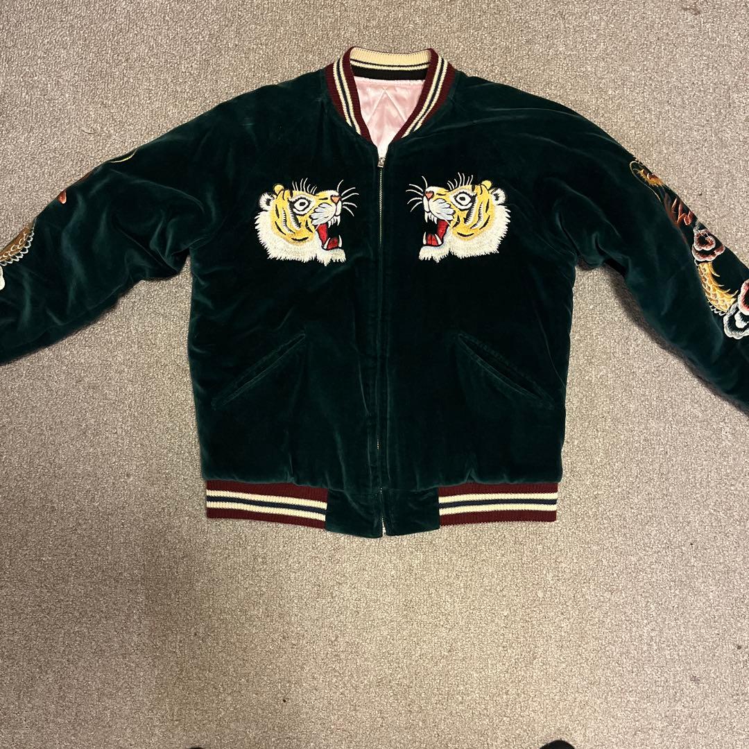 Clover Leaf スカジャン リバーシブル　東洋エンタープライズ　別珍