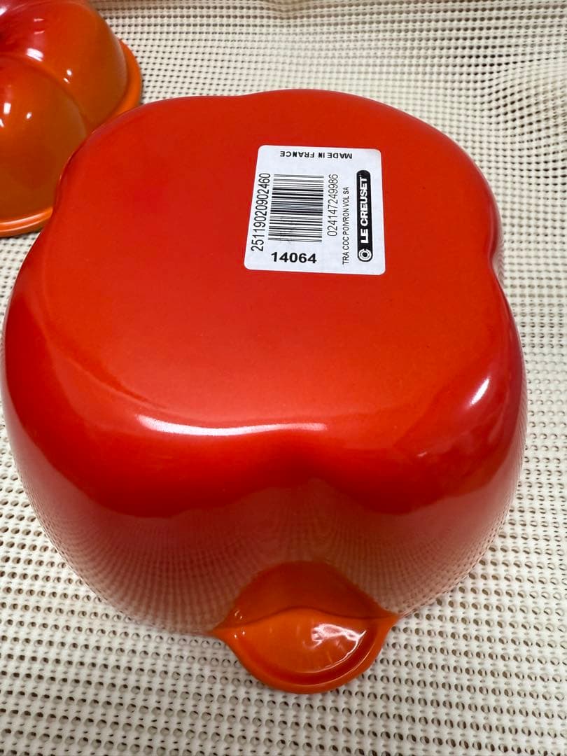レア　ル・クルーゼ　LE CREUSET　ピーマンココット　オレンジ　パプリカ