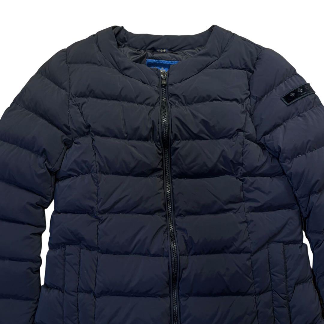 TATRAS タトラス　ノーカラー　ダウンジャケット　ロング　ネイビー　Lサイズ