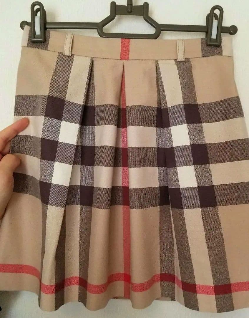 バーバリーキッズスカート 美品 ベージュ ノバチェック150 160