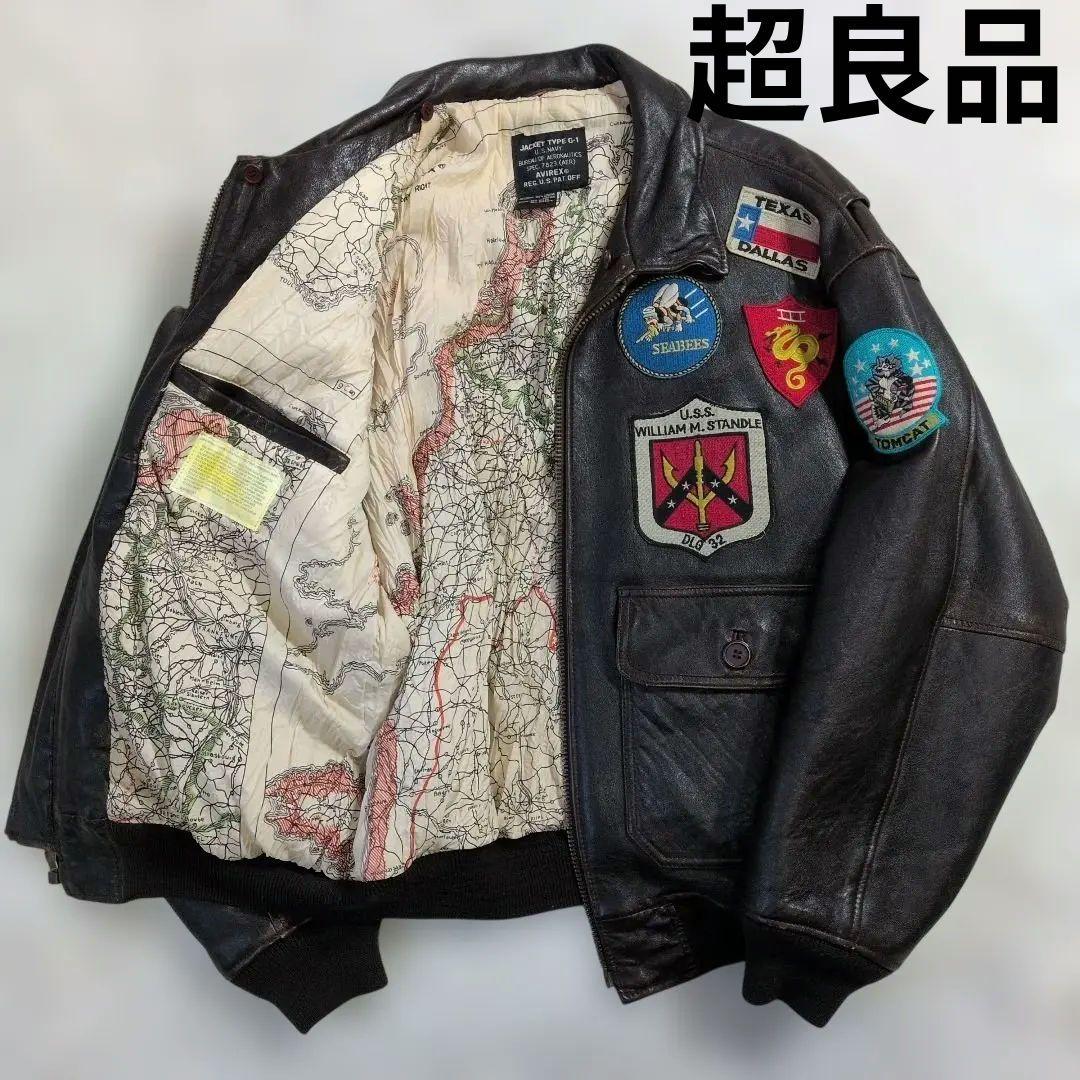 超良品　AVIREX G-1 トップガンモデル M　L-XL相当 フライト