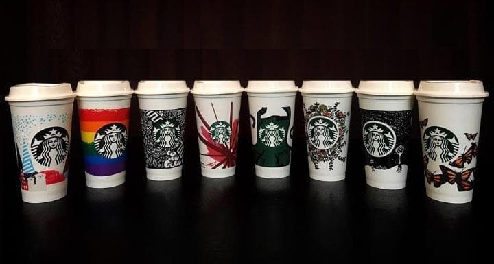 レア スターバックス グリーンエプロン スタバ リユースカップ Reusable