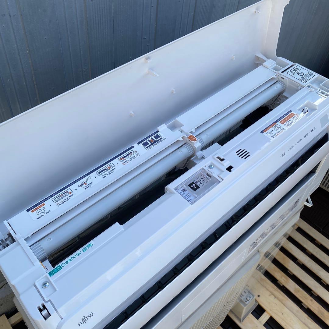 美品 富士通 2021年製 ノクリア ルームエアコン 主14畳 無線LAN内蔵