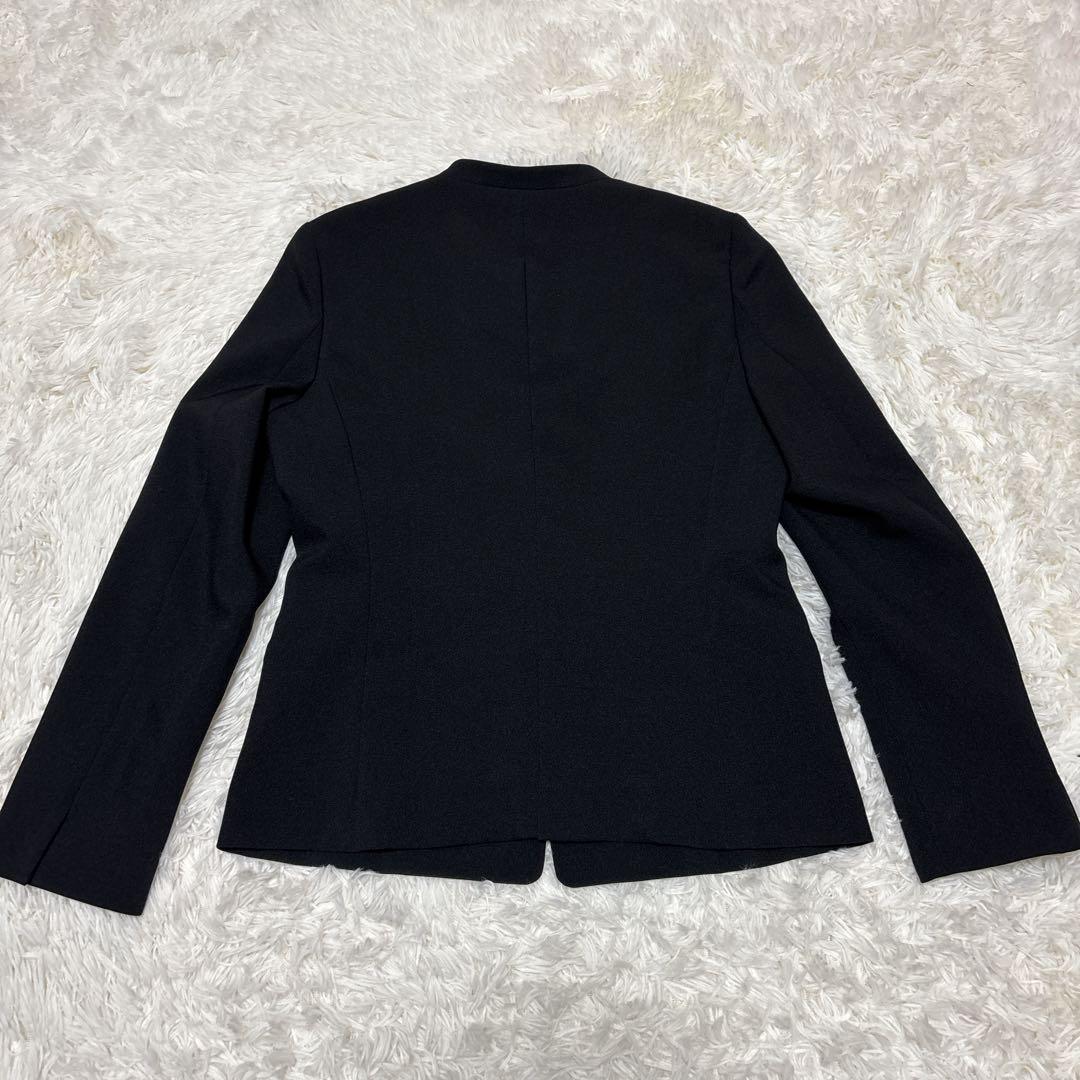 【未使用に近い】PLST　プラステ　セットアップ　ノーカラー　ブラック　Mサイズ