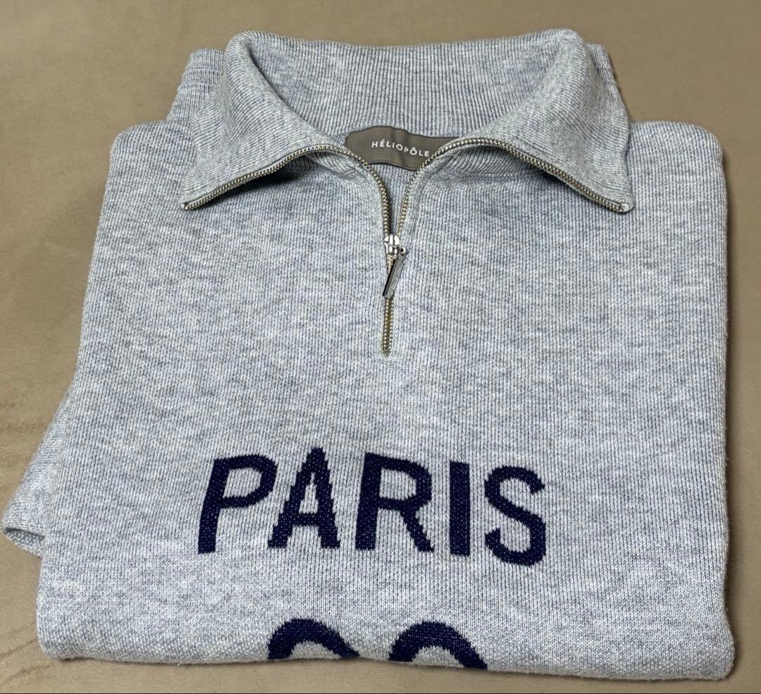 エリオポール　スタンドカラーロゴニット