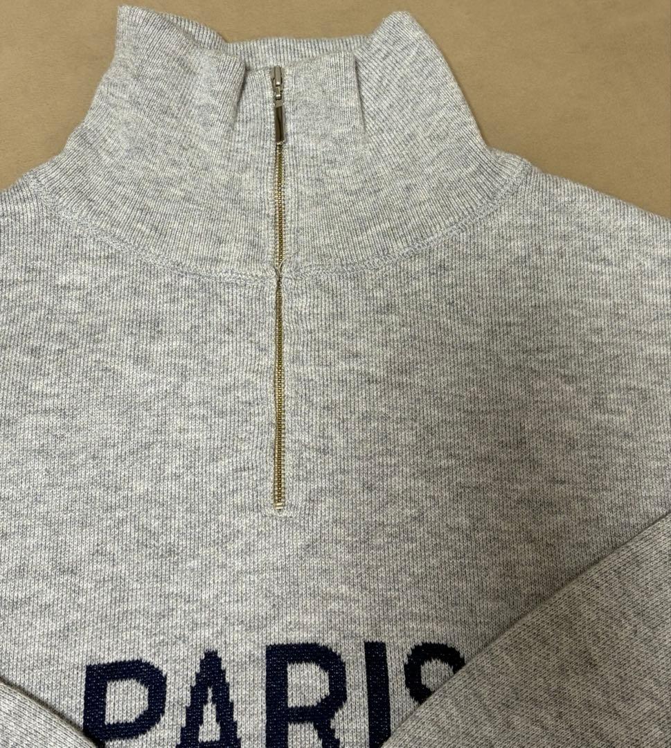 エリオポール　スタンドカラーロゴニット